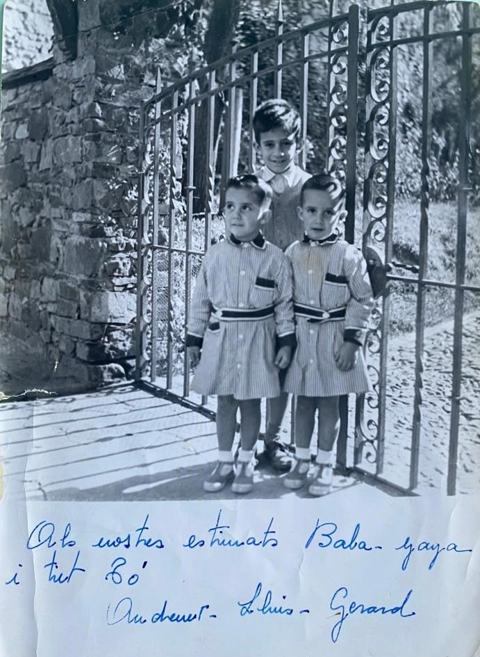 Els gemans Claret –Gerard, Lluís i Andreu, al darrere.