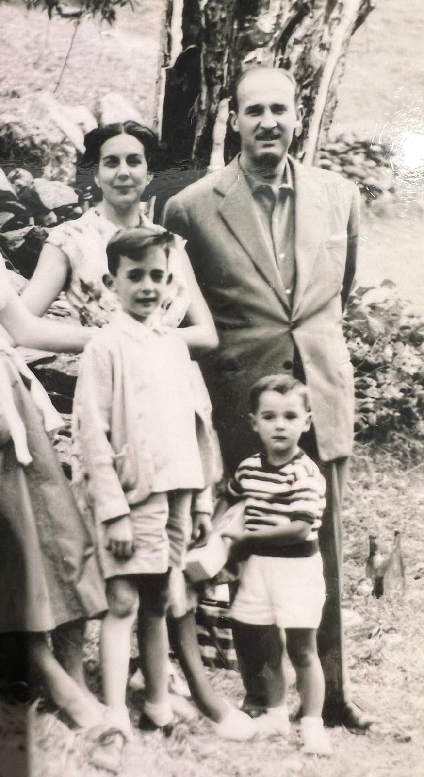 Marc Forné amb els pares, Joana i Antoni, i el seu germà, Francesc.