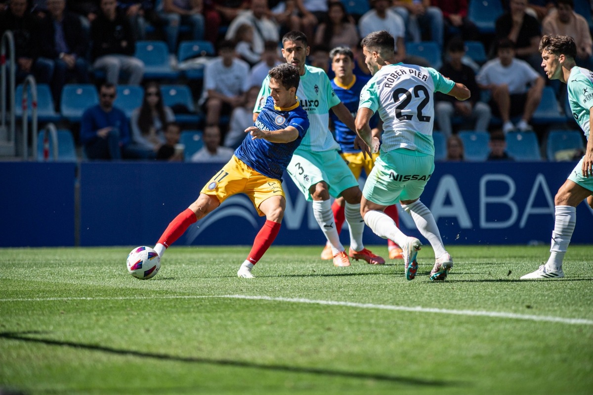 Álvaro Martín, contra l’Sporting.