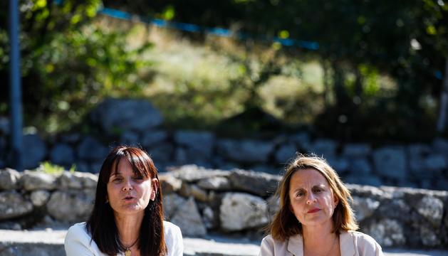 Mònica Bonell i Rosa Gili han presentat l'acord de compra de la parcel·la del Madriu